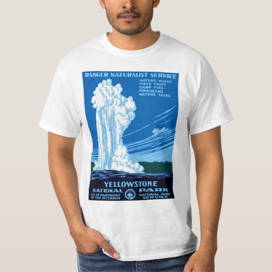 Yellowstone Nationalpark T-Shirt (Vorderseite)