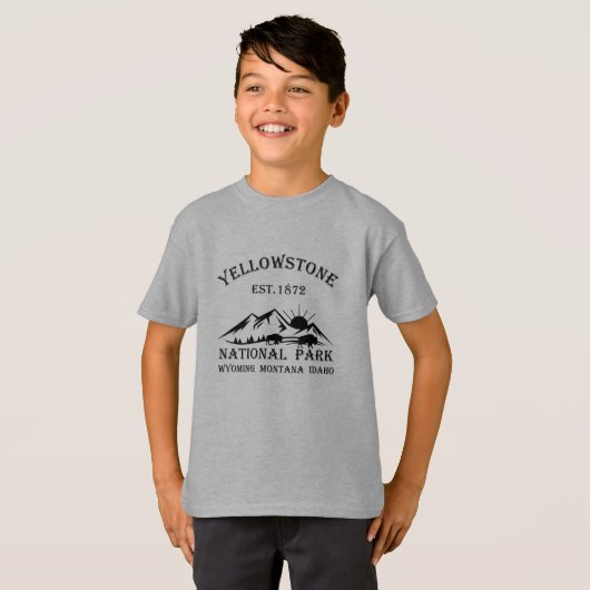 Yellowstone Nationalpark T-Shirt (Vorne ganz)