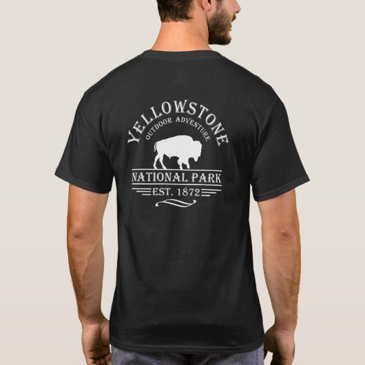 Yellowstone Nationalpark T-Shirt (Rückseite)