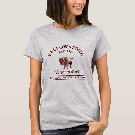 Yellowstone Nationalpark T-Shirt (Vorderseite)