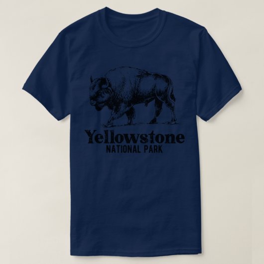 Yellowstone-Nationalpark T-Shirt (Design vorne)