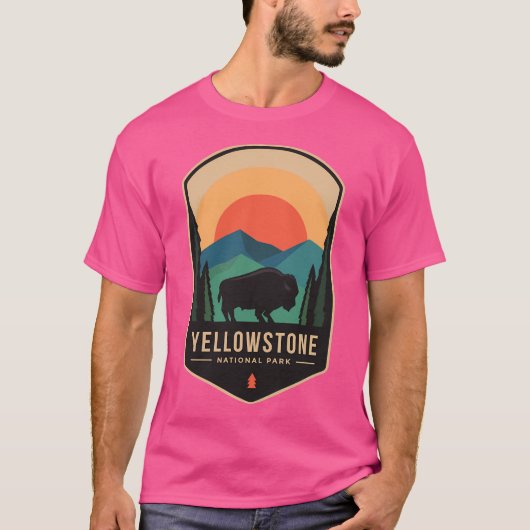Yellowstone-Nationalpark T-Shirt (Vorderseite)