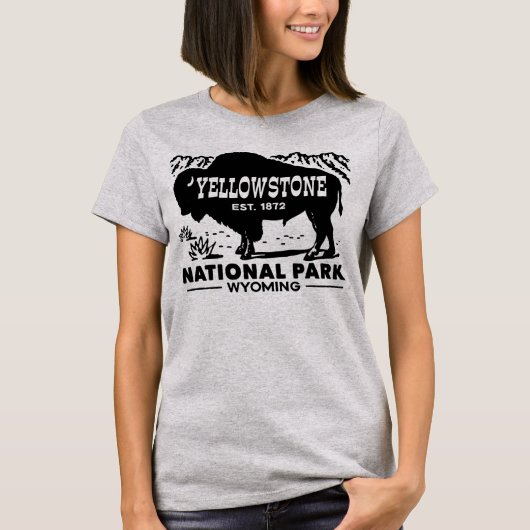 Yellowstone-Nationalpark T-Shirt (Vorderseite)