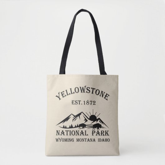 Yellowstone Nationalpark Tasche (Vorderseite)