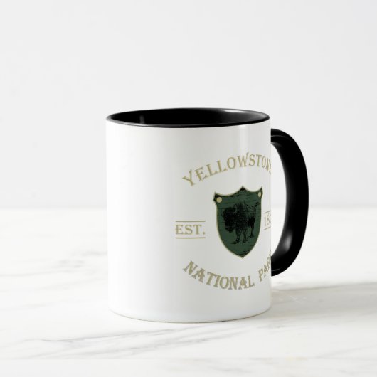 Yellowstone Nationalpark Tasse (VorderseiteRechts)