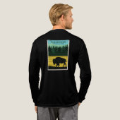 Yellowstone-Nationalpark Tri-Blend Shirt (Voller Rücken)