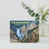 Yellowstone Nationalpark, Unterfälle Postkarte (Stehend Vorderseite)