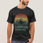 Yellowstone Nationalpark USA Bison Buffalo T-Shirt (Vorderseite)