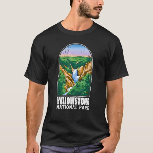 Yellowstone Nationalpark USA Männer Frauen Camping T-Shirt (Vorderseite)