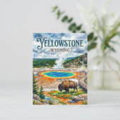 Yellowstone-Nationalpark USA Postkarte (Stehend Vorderseite)