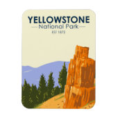 Yellowstone Nationalpark versteinerte Bäume Vintag Magnet (Vertikal)