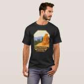 Yellowstone Nationalpark versteinerte Bäume Vintag T-Shirt (Vorne ganz)