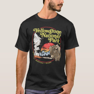Yellowstone Nationalpark Vintag 70er Jahre alt Fai T-Shirt