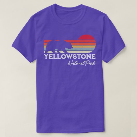 Yellowstone Nationalpark Vintag Bär Souvenir Gi T-Shirt (Design vorne)
