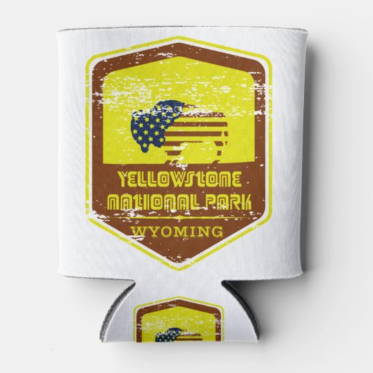 Yellowstone Nationalpark Vintag Dosenkühler (Vorderseite)