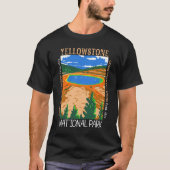Yellowstone-Nationalpark Vintag gefährdet T-Shirt (Vorderseite)