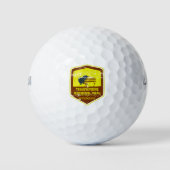 Yellowstone Nationalpark Vintag Golfball (Vorderseite)
