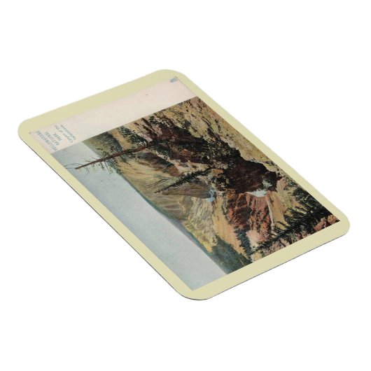 Yellowstone-Nationalpark, Vintag Magnet (Rechte Seite)