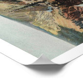 Yellowstone-Nationalpark, Vintag Poster (Ecke)