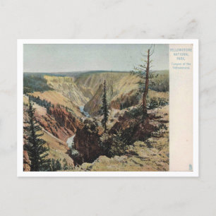 Yellowstone-Nationalpark, Vintag Postkarte
