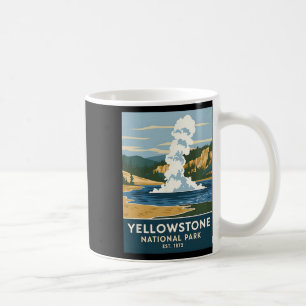 Yellowstone Nationalpark Vintage Camping Wandern M Kaffeetasse