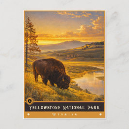 Yellowstone Nationalpark | Vintage Postkarte