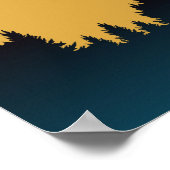 Yellowstone Nationalpark Vintage Travel Poster (Ecke)