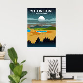 Yellowstone Nationalpark Vintage Travel Poster (Heimbüro)