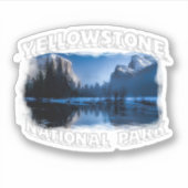 Yellowstone Nationalpark Vinyl Sticker (Vorderseite)