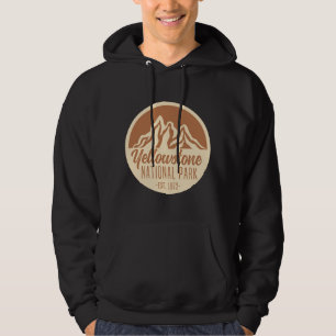 Yellowstone Nationalpark Wandern Camping Hoodie