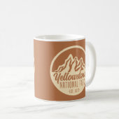 Yellowstone Nationalpark Wandern Camping Kaffeetasse (VorderseiteRechts)