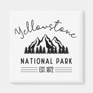 Yellowstone Nationalpark Wandern Camping Magnet
