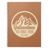 Yellowstone Nationalpark Wandern Camping Notizblock (Vorderseite)