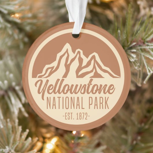 Yellowstone Nationalpark Wandern Camping Ornament (Baum)