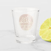 Yellowstone Nationalpark Wandern Camping Schnapsglas (Rückseite)