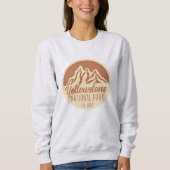 Yellowstone Nationalpark Wandern Camping Sweatshirt (Vorderseite)