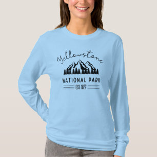 Yellowstone Nationalpark Wandern Camping T-Shirt