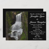 Yellowstone Nationalpark Wasserfall Hochzeit Einla Einladung (Vorne/Hinten)