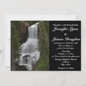 Yellowstone Nationalpark Wasserfall-Hochzeit laden Einladung (Rückseite)