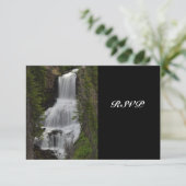 Yellowstone Nationalpark Wasserfall Hochzeit RSVP (Stehend Vorderseite)