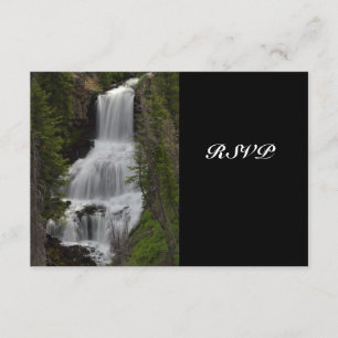Yellowstone Nationalpark Wasserfall Hochzeit RSVP Karte