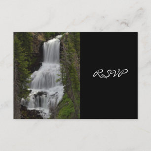 Yellowstone Nationalpark Wasserfall Hochzeit RSVP Karte