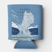 Yellowstone Nationalpark Wedding Retro Dosenkühler (Rückseite)