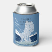 Yellowstone Nationalpark Wedding Retro Dosenkühler (Kanne Rückseite)