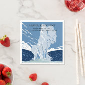 Yellowstone Nationalpark Wedding Serviette (Beispiel)