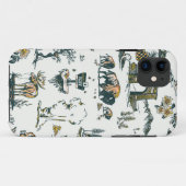 Yellowstone Nationalpark Wildlife Patches Case-Mate iPhone Hülle (Rückseite (Horizontal))
