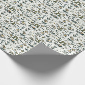 Yellowstone Nationalpark Wildlife Patches Geschenkpapier (Ecke)