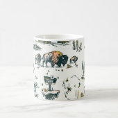 Yellowstone Nationalpark Wildlife Patches Kaffeetasse (Mittel)