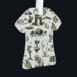 Yellowstone Nationalpark Wildlife Patches Ornament<br><div class="desc">Design von The Whiskey Ginger.</div>