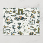 Yellowstone Nationalpark Wildlife Patches Postkarte<br><div class="desc">Design von The Whiskey Ginger.</div>